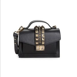 Titti Studded Leather Shoulder Bag by Mario Valentino